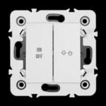 POUSSOIR INVERSEUR RIDEAUX ON/OFF MEC 10939 BLANC