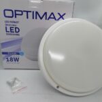 HUBLOT LED+DETECTEURS ROND BLANC 18W L.BLANC IP54