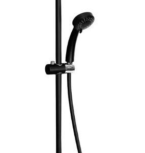 %KIT DOUCHE AVEC MITIGEUR INOX SUS304 NOIR ST030B