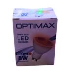 LP LED SPOT COB 8W GU10 ROUGE/IMOPTLLSC8G10R