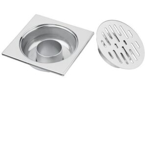 CANIVEAU SIPHON SIL INOX ULMA 15*15 CHROME