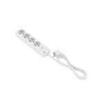 Multiprise Pouss 3x2P+T 1.5 m Blanc 1703/1