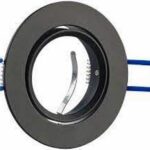 SPOT INTEGRE ROND 7W CADRE NOIR LUM BL/SLIR7W2NB