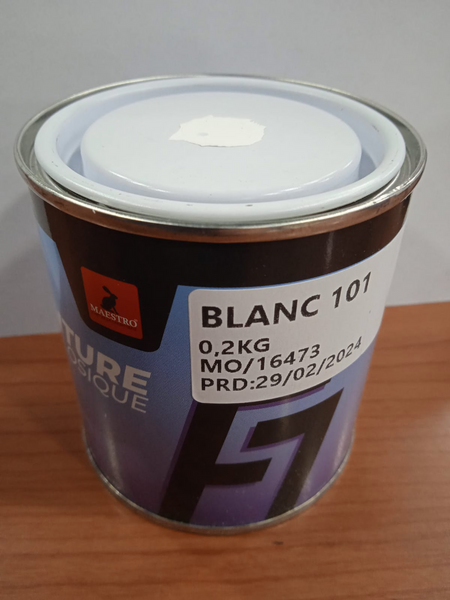 20251215_06640 PEINTURE CELLULOSIQUE 7 EXPRESS 0.25KG BLANC 101 â Image 1