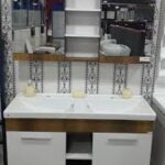 MEUBLE LINDA 120CM DOUBLE VASQUE A120D