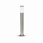 BORNE EXTERIEURE E27 IP44 ACIER INOX CROME 80CM