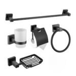 ENSEMBLE ACCESSOIRES SALLE DE BAIN VERSU BLACK