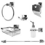 ENSEMBLE ACCESSOIRES SALLE DE BAIN VERSU CHROME