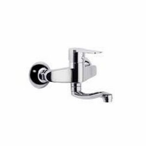 MITIGEUR D EVIER MURAL BEC BAS CHROME C50002 COSTA