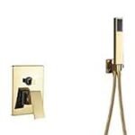 ENSEMBLE MITIGEUR BAIN DOUCHE ENC CARRE GOLD 3823