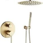ENSEMBLE MITIGEUR BAIN DOUCHE ENC ROND GOLD 3825