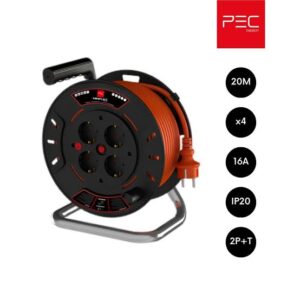 ENROULEUR CABLE MINIFLEX 4P 20M 3*1.5 16A IP20 PEC