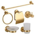 ACC SALLE DE BAINE ROND GOLD 7 PCS FG 4185