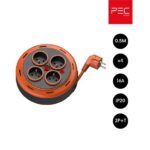 ENROULEUR CABLE EASYFLEX  4P 5M 3*1 16A IP20 PEC