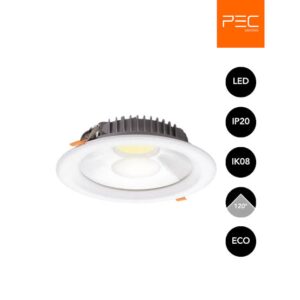 SPOT LED ROND GLANSA SERIES 3000K 10W IP20 PEC