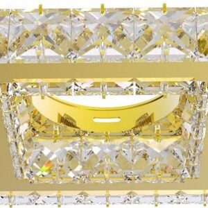  SPOT CARRE  ALU/CRIS GU10 LS-C036 GOLD
