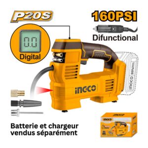 COMPRESSEUR D AIR POUR VOITURE SANS FIL CACLI2012