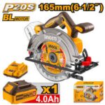 SCIE CIRCULAIRE 20V 165MM+BATTERIE 4AH/CSLI16521