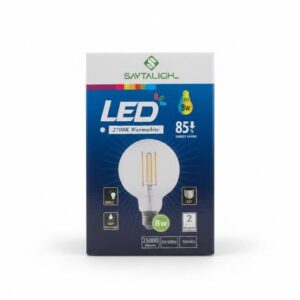 LAMPE FIL GLOBE LED E27 8W 2700K G95 CL