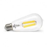 LAMPE FIL DECO LED E27 8W 2700K ST64 CL