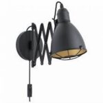 %APLIQUE WL/1 E27 BLACK/GOLD TREBURLEY 43184
