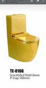 WC A POSE RONDE DORE