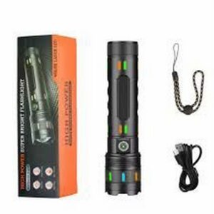 HIGH POWER SUPER BRIGHT FLASHLIGHT RECHAR TYPE C